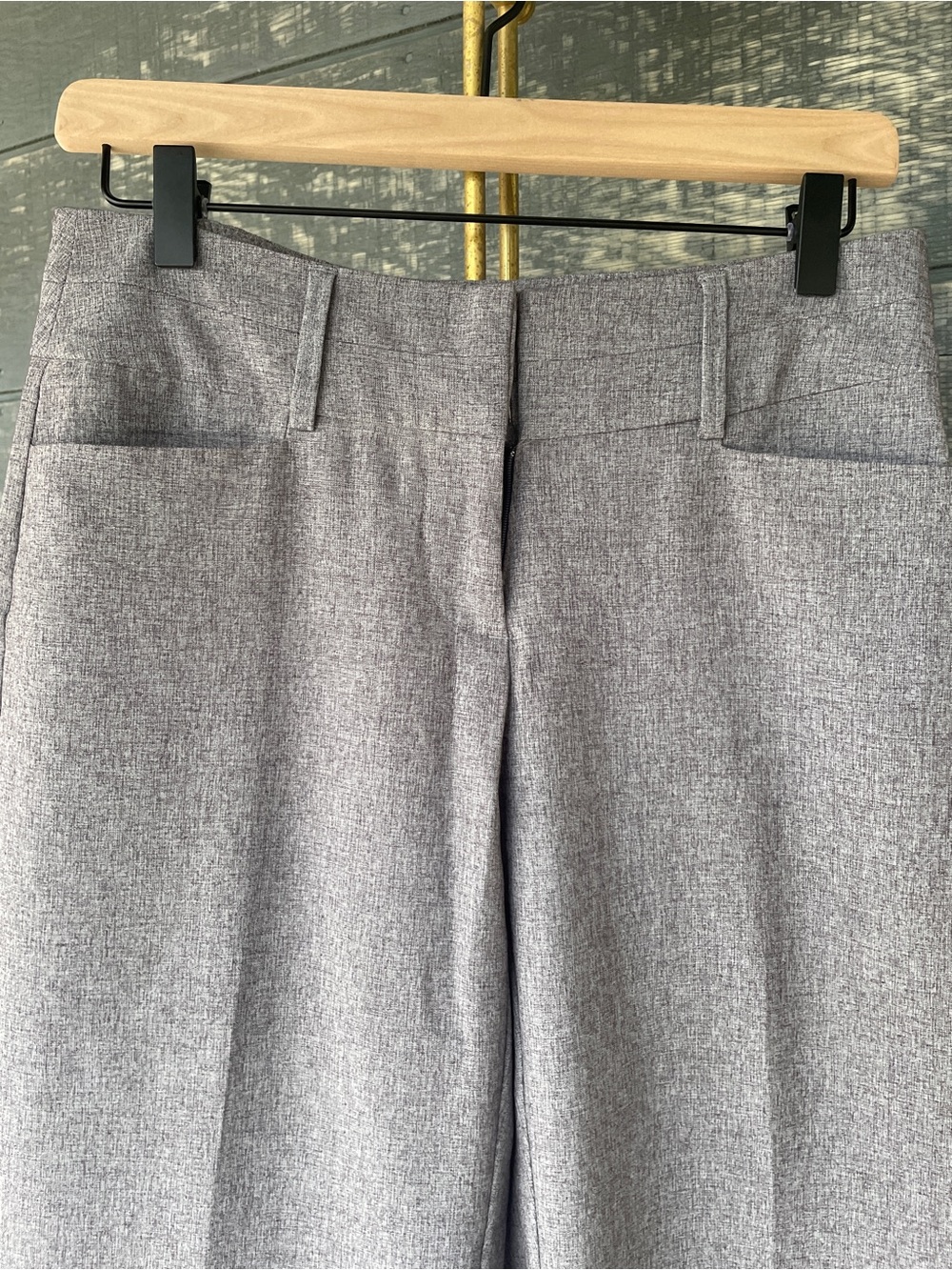 Apt. 9 Gray Textured Dress Pants